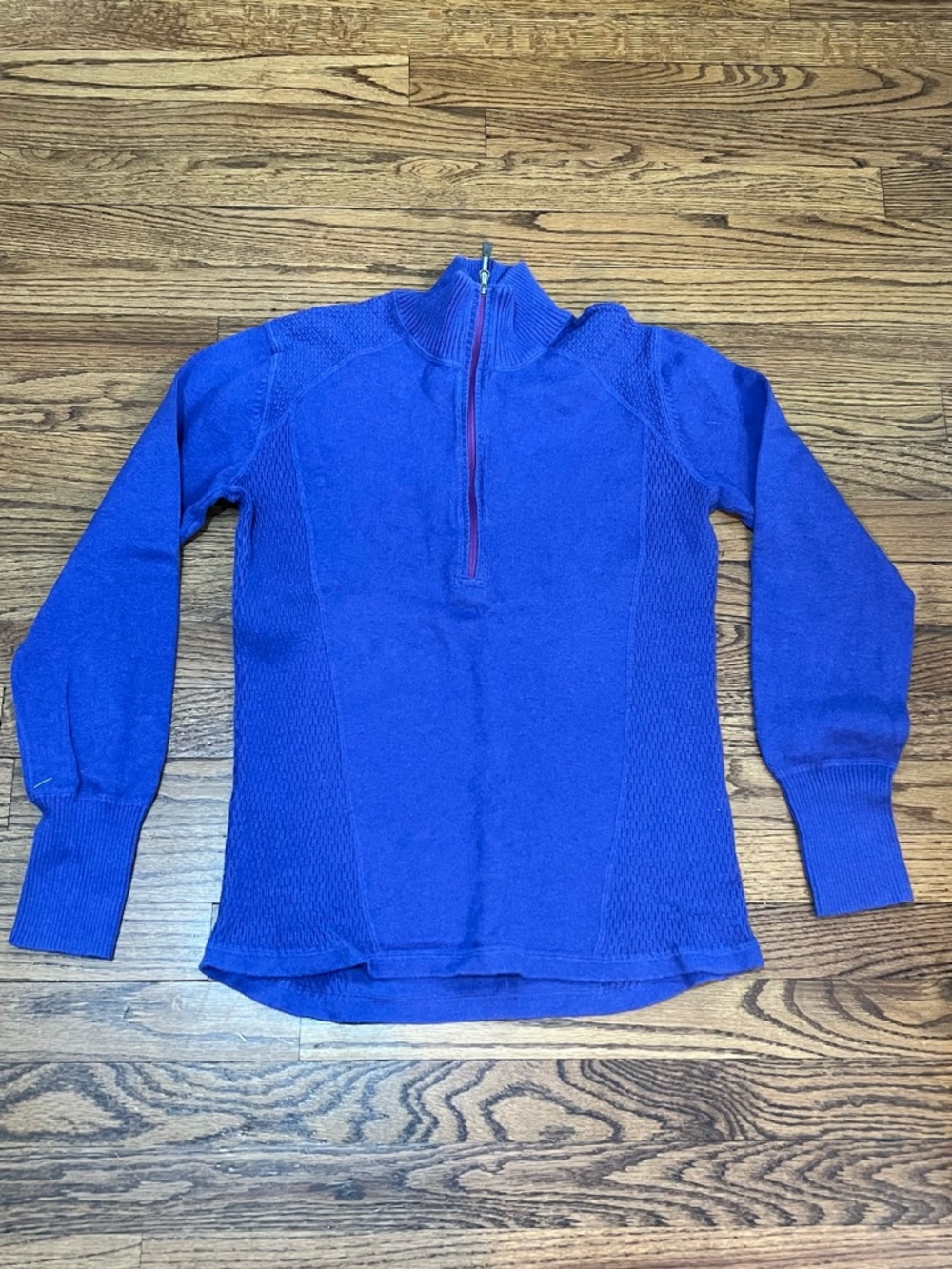 Eddie Bauer Periwinkle Purple Half-Zip Turtleneck Sweater